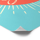 Poster Empreinte de l'affiche de la typographie de l'asce (Coin)