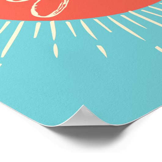 Poster Empreinte de l'affiche de la typographie de l'asce (Coin)