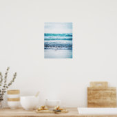 Poster Empreinte de l'affiche photo Ocean Waves Version 3 (Cuisine)