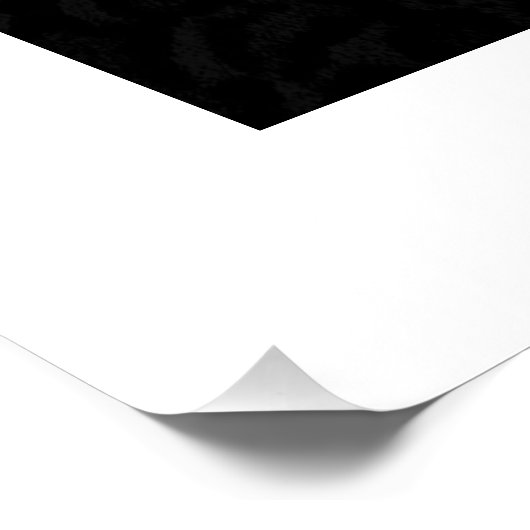 Poster Empreinte de léopard chic (Coin)