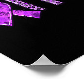 Poster Empreinte de léopard Purple Ribbon FAIM Drogue ove (Coin)