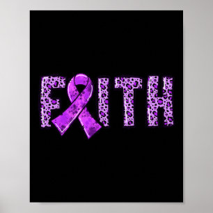 Poster Empreinte de léopard Purple Ribbon FAIM Drogue ove