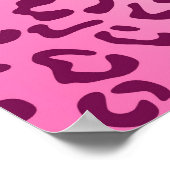 Poster Empreinte de léopard rose élégant (Coin)