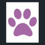 Poster Empreinte de patte<br><div class="desc">Amusant design Empreinte de patte pour amoureux des animaux!</div>