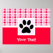 Poster Empreinte de patte (Devant)