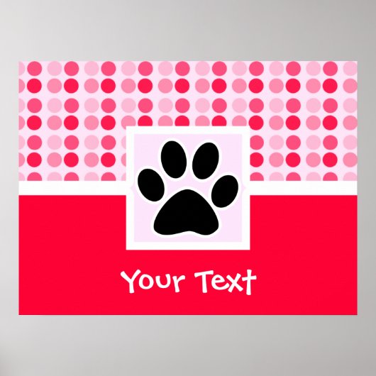 Poster Empreinte de patte (Devant)