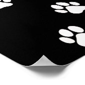 Poster Empreinte de patte chien chat animal de compagnie (Coin)