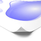 Poster Empreinte de patte de chien de verre (Coin)