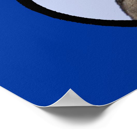 Poster Empreinte de patte de l'Alaska Wolf (Coin)