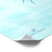 Poster Empreinte de patte d'ours polaire (Coin)