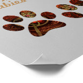 Poster Empreinte de patte "Home is Where my Babies (Coin)