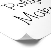 Poster - Empreinte de patte Polydactyl (Coin)