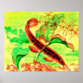 Poster empreinte de poisson (Devant)