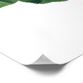 Poster Empreinte de qualité PREMIUM Botanique (Coin)