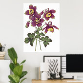 Poster Empreinte de qualité PREMIUM botanique (Bureau à domicile)