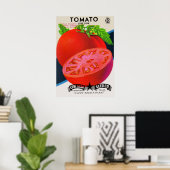 Poster Empreinte de tomates dans les années 1950 (Bureau à domicile)