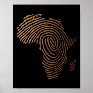 Poster empreinte digitale afrique histoire noire junenth