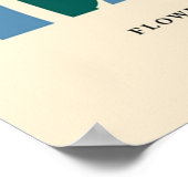 Poster Empreinte du marché aux fleurs Mexico City Sunflow (Coin)