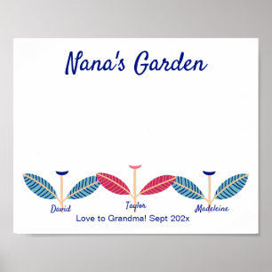 Poster Empreinte manuscrite Nana Empreinte do-it-yourself