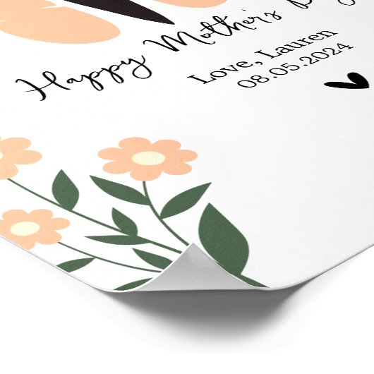 Poster Empreinte papillon (Coin)