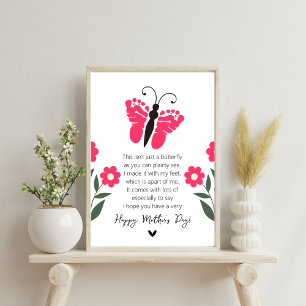 Poster Empreinte papillon Art : Un souvenir de la fête de