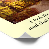 Poster Empreinte Route non prise (Coin)