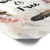 Poster Empreinte sauvage et libre Boho Decor Dorm Emprein (Coin)