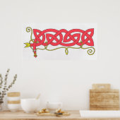 Poster Empreinte Serpent celtique (Cuisine)