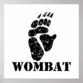 Poster Empreinte Wombat (Devant)