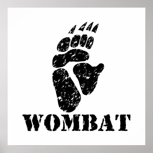 Poster Empreinte Wombat (Devant)