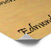 Poster Empreintes Dans L'Affiche De Sable (Coin)