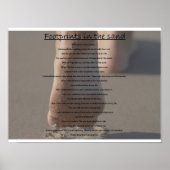 Poster empreintes dans l'affiche de sable (Devant)
