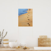 Poster Empreintes dans le poème du sable (Cuisine)