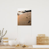 Poster Empreintes dans le poème du sable (Cuisine)
