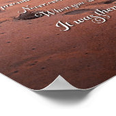 Poster Empreintes dans le poème du sable (Coin)