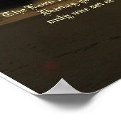 Poster Empreintes dans le poème et l'impression de sable (Coin)