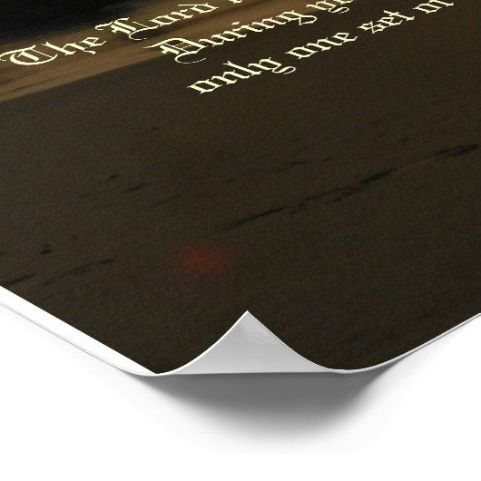 Poster Empreintes dans le poème et l'impression de sable (Coin)