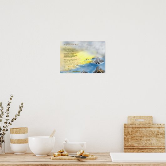 Poster Empreintes dans le sable... (Cuisine)