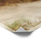 Poster empreintes dans le sable (Coin)