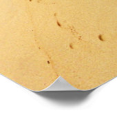 Poster Empreintes dans le sable (Coin)