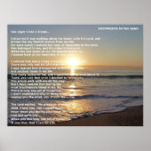 Poster Empreintes Dans Le Sable (Devant)