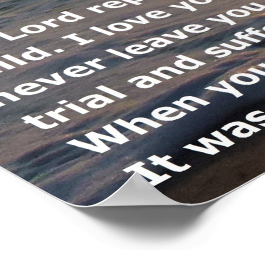 Poster Empreintes Dans Le Sable (Coin)