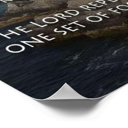 Poster Empreintes dans le sable (Coin)