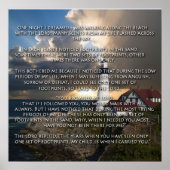 Poster Empreintes dans le sable (Devant)