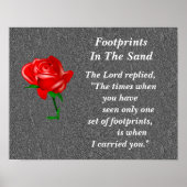 Poster Empreintes Dans Le Sable (Devant)