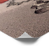 Poster Empreintes Dans Le Sable (Coin)