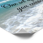 Poster Empreintes dans le Sable Inspirational Christian (Coin)