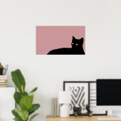 Poster empreintes de chat pour mur (Bureau à domicile)