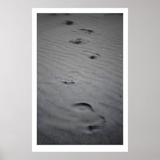 Poster Empreintes de pas dans le sable Fine Art Print Noi (Devant)