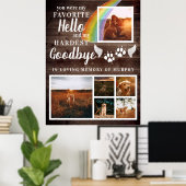 Poster Empreintes de pattes rustiques Personnalisé Pet Ph (Bureau à domicile)